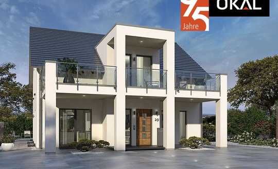 Extravagantes Designhaus im Hampton-Stil. Mit Wohnkeller.