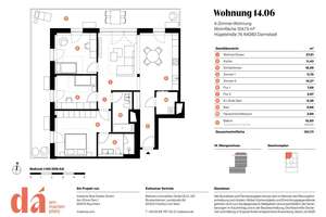 Viel Platz für die ganze Familie: Helle 4-Zimmer-Wohnung mit großem Balkon – Die vollständige Adresse der Immobilie erhältst du vom Anbieter., 64283 Mitte, Darmstadt – Vorschaubild 5