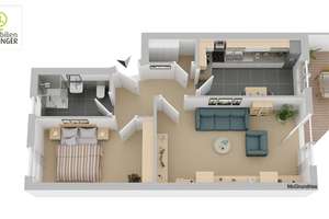 Spot on! Frisch renovierte Terrassenwohnung mit Tiefgaragenstellplatz – Die vollständige Adresse der Immobilie erhältst du vom Anbieter., 64291 Wixhausen, Darmstadt – Vorschaubild 24