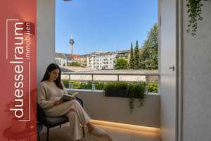 Unterbilk: Raum für Ihre Ideen – 4-Zimmer-Wohnung mit zwei Balkonen und Rheinturmblick