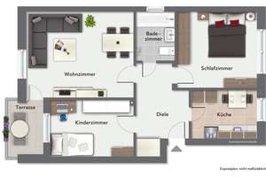 Gut geschnittene 3-Zimmer-Erdgeschosswohnung mit Terrasse in Hamburg-Wandsbek – Die vollständige Adresse der Immobilie erhältst du vom Anbieter., 22049 Wandsbek (Ortsteil), Hamburg – Vorschaubild 17