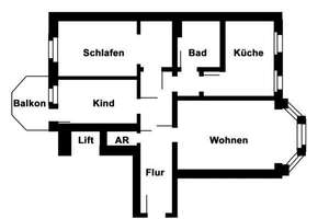 Großzügige 3 Raum Wohnung mit Balkon und Aufzug in Top Lage sucht neue Mieter – Barbarossastraße 39, 9112 Kaßberg, Chemnitz – Vorschaubild 13
