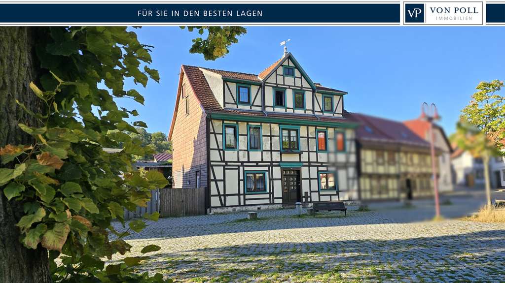 Immobilie in Harztor - Harztor Ilfeld Georgsplatz - Charme vergangener Zeiten trifft Großzügigkeit im denkmalgeschützten Me - Bild 0