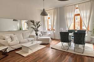 Einzigartige möblierte 3-Raum-Wohnung mit 15m²-Balkon im Hochparterre – Friedrich-Engels-Str. 66, 99086 Johannesvorstadt, Erfurt – Vorschaubild 4