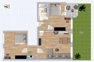Kernsanierte 3 Zimmer EG Wohnung mit Terrasse in München Perlach – Strehleranger 11, 81735 Neuperlach, München – Vorschaubild 29