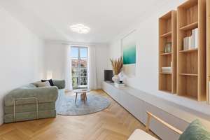 Perfekt möbliert im Stadtpalais - Wohnung "Firenze" - 4. Etage, 3 Zimmer, Balkon - Fitness & Sauna – Thalkirchner Straße 80, 80337 Am alten südlichen Friedhof, München – Vorschaubild 3