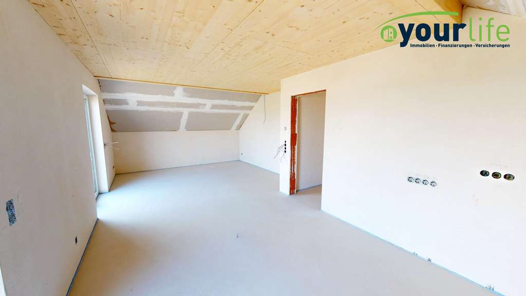 Immobilie in Kirchheim in Schwaben - KfW 40 Neubau-Dachgeschosswohnung in Kirchheim i. Schwaben - Bild 1