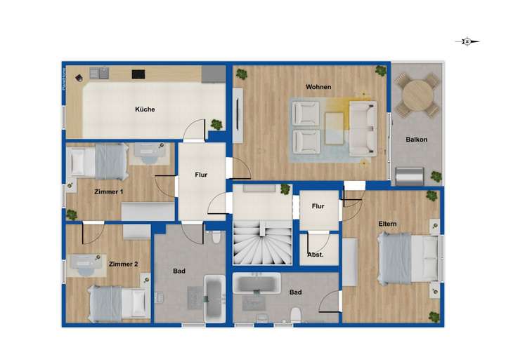 Grundriss Obergeschoss