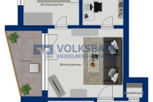 Fußläufig zum Uniklinikum - 3-Zimmer-Wohnung mit 2 Balkonen sofort frei zum Bezug! – Die vollständige Adresse der Immobilie erhältst du vom Anbieter., 69120 Neuenheim, Heidelberg – Vorschaubild 10
