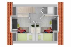 *Reihenmittelhaus mit Stellplatz, Terrasse und Grünfläche* – Im Fuhlenbrock 210, 46240 Fuhlenbrock, Bottrop – Vorschaubild 3