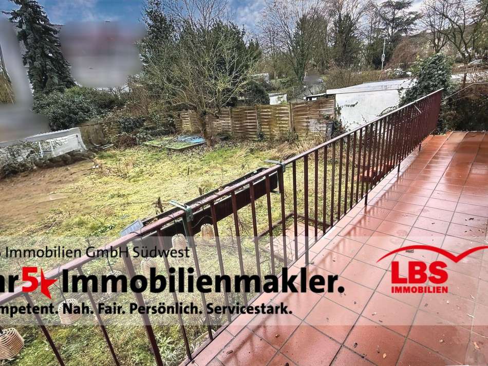 Balkon mit Gartenzugang