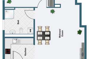 Moderne 2 ZKB Mietwohnung mit Balkon im 1. OG nahe Stadtmitte – Die vollständige Adresse der Immobilie erhältst du vom Anbieter., 85053 Südost, Ingolstadt – Vorschaubild 8