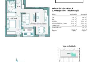 Wohneffizienz in Hadern - 2 Zi. Neubau Whg. – Gaberlstraße 8, 81375 Großhadern, München – Vorschaubild 6