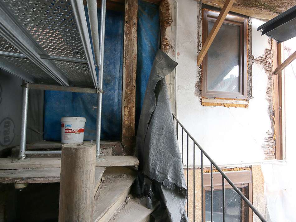 geplanter Zugang OG-Wohnung