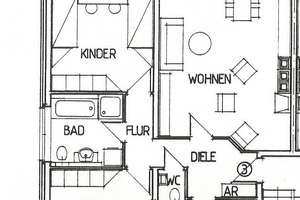 Freundliche 3-Raum-Wohnung mit Balkon in Münster-Wolbeck – Am Tiergarten 3d, 48167 Wolbeck, Münster – Vorschaubild 2