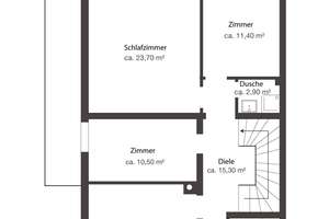 Einzigartige Stadtrandlage - München-Solln: 
Großzügig geschnittene Doppelhaushälfte mit Feldblick – Die vollständige Adresse der Immobilie erhältst du vom Anbieter., 81477 Solln, München – Vorschaubild 9