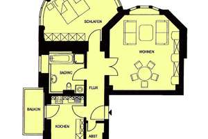 Bezugsfrei!! sonnige & großzügige 2-Zimmer-Wohnung mit Balkon in der Villa Kickelhayn – Sierksstraße 33, 1326 Loschwitz/Wachwitz, Dresden – Vorschaubild 2