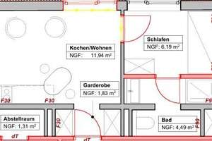 Erstbezug in voll möbliertem 2-Zimmer-Apartement in der Nähe des Schulenberger Walds – Bredenscheider Str. 58, 45525 Hattingen – Vorschaubild 2