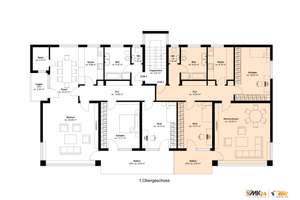 6-FAMILIENHAUS STUTTGART-MÖHRINGEN MIT PENTHOUSE-WOHNUNGEN UND GARAGEN – Die vollständige Adresse der Immobilie erhältst du vom Anbieter., 70567 Möhringen-Ost, Stuttgart – Vorschaubild 35