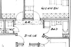 Helle, moderne 3-Zimmer-Wohnung mit 2 Balkonen und Einbauküche, Nähe Universität – Domweg 21, 33098 Kernstadt, Paderborn – Vorschaubild 3