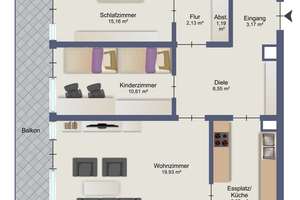 3-Zimmer Panorama-Eckwohnung im 10. OG mit Alpenblick, Südbalkon & Tiefgarage am Ostpark – Die vollständige Adresse der Immobilie erhältst du vom Anbieter., 81735 Neuperlach, München – Vorschaubild 25