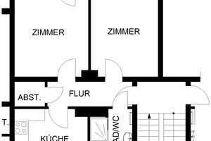 modernisierte 2 Zimmer Wohnung mit Balkon in Hagen – Paschestr. 39, 58089 Wehringhausen, Hagen – Vorschaubild 2