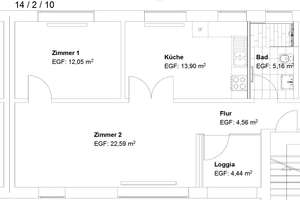 Schicke 2 ZKB mit Loggia, top modernisiert! – Frankenberger Straße 26, 34127 Rothenditmold, Kassel – Vorschaubild 2
