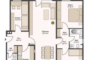 Exklusives Penthouse mit 4 Zimmern und Balkon und Garage in Ludwigshafen-Gartenstadt – 67067 Gartenstadt, Ludwigshafen am Rhein – Vorschaubild 17