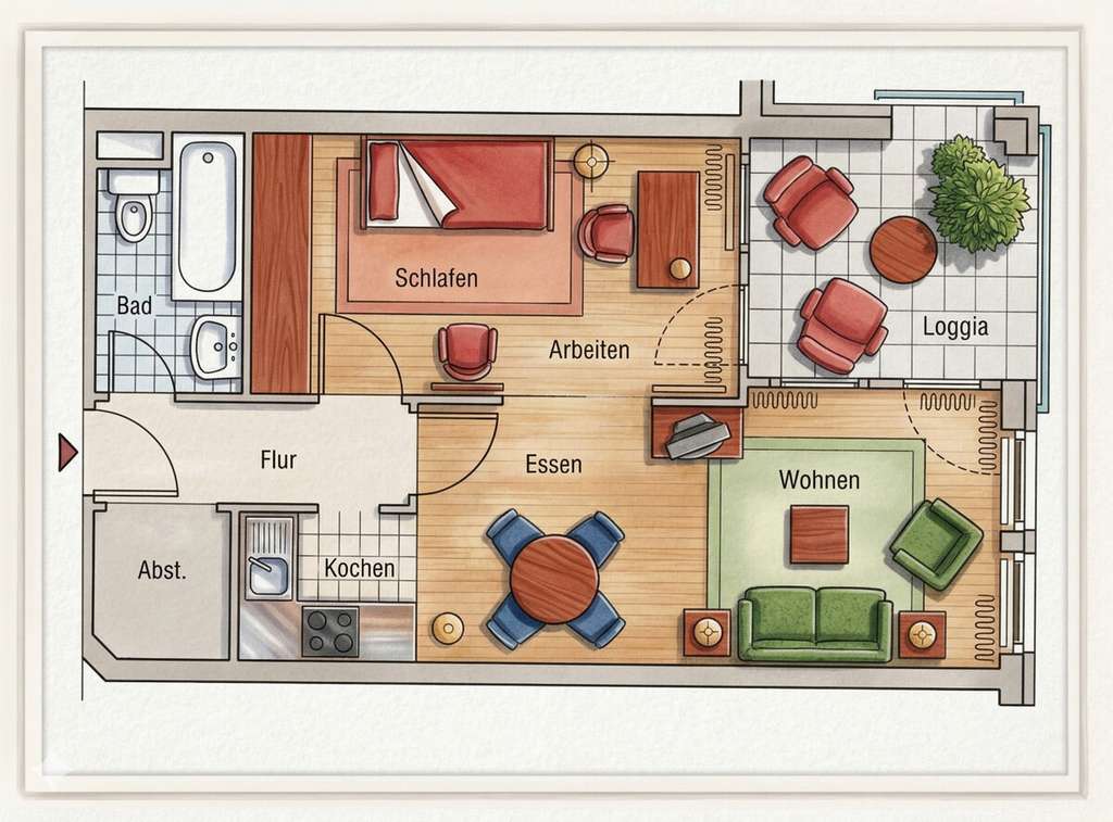 Immobilie in Sellin - Ostsee-Auszeit im Seepark Sellin: Voll möblierte 2-Zimmer-Ferienwohnung mit Loggia inkl. Stellplatz! - Bild 1