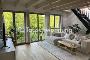 Tauschwohnung: Wunderschöne helle Wohnung mit riesiger Dachterasse