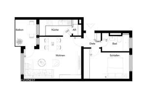Solide Kapitalanlage oder neues Zuhause – Wohnung in Ulm-Böfingen – Die vollständige Adresse der Immobilie erhältst du vom Anbieter., 89075 Böfingen, Ulm – Vorschaubild 7