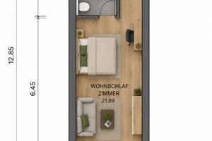 Charmantes 1-Zimmer Appartement mit West-Balkon in Top Lage Schwabing – Ainmillerstr. 6, 80801 Schwabing-Ost, München – Vorschaubild 9
