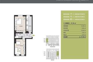 Zentral, urban, modern – 2-Zimmer-Wohnung nahe Ehrenfeld & Nippes! WE 11 – 50823 Neuehrenfeld, Köln – Vorschaubild 1