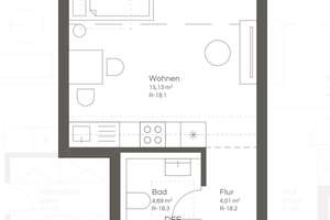 QNG-Neubau: 1-Zimmer Wohnung in ruhiger Sackgassenlage – Pommernstraße 12, 48167 Gremmendorf-West, Münster – Vorschaubild 3