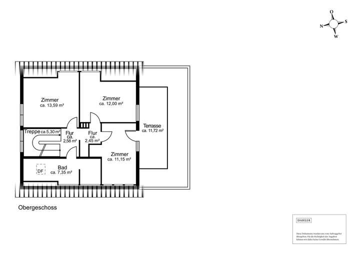 Grundriss Obergeschoss