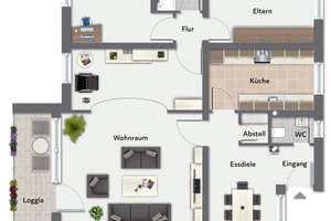 Geräumige Wohnung zur individuellen Gestaltung in Münster-Rumphorst! – Die vollständige Adresse der Immobilie erhältst du vom Anbieter., 48147 Rumphorst, Münster – Vorschaubild 2