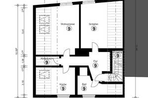 Vermietetes Haus als Kapitalanlage. Umfangreich saniert! 2 Wohnungen und eine Gewerbeeinheit – Solingen – Vorschaubild 15