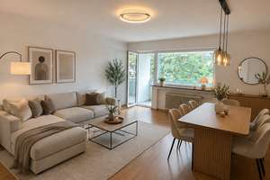 Frisch saniert & campusnah: Helle 2,5-Zimmer-Wohnung mit 2 Balkonen, neuer Einbauküche & Garage