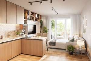 KfW-Förderung möglich!: 1-Zimmer-Eigentumswohnung mit Südbalkon in Weißensee – Liebermannstraße  70, 13088 Weißensee, Berlin – Vorschaubild 2