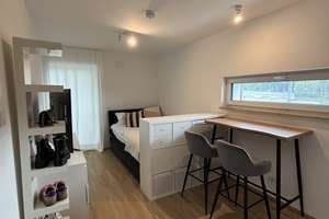 Erstbezug: Moderne 1-Zimmer-Wohnung mit Dachterrasse und Tiefgaragenstellplatz  – Kurt-Viermetz-Straße 1d, 86150 Bahnhofs-, Bismarckviertel, Augsburg – Vorschaubild 1