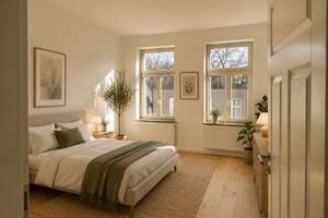 Stilvoll sanierter Altbau mit Balkon im Leipziger Süden: Erstbezug mit Echtholzdielen – Biedermannstraße 109, 4277 Connewitz, Leipzig – Vorschaubild 9