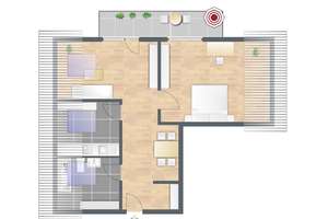 Helle DG-Wohnung mit Balkon und freiem Blick in die Natur – Sigismundstr. 7, 65205 Erbenheim, Wiesbaden – Vorschaubild 10