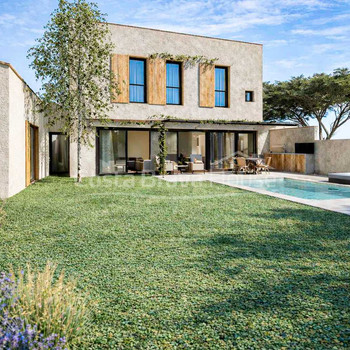 Neubau-Reihenhaus zum Verkauf in Els Masos de Pals mit 4 Schlafzimmern, privatem Pool und Garage