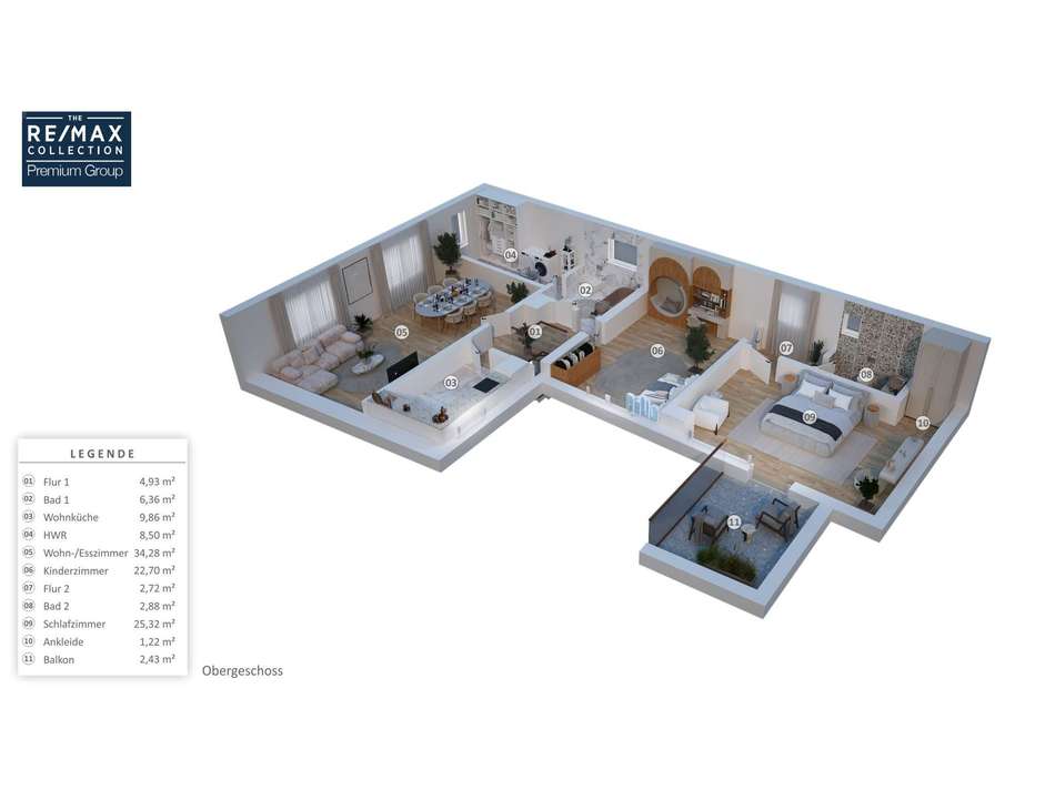 3D-Grundriss, OG