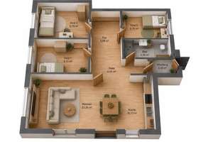 Erstbezug nach Kernsanierung - 4-Zimmer-Wohnung mit Garten – Hoststraße 13a, 34292 Ahnatal – Vorschaubild 1