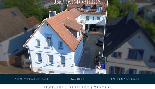 Bild von Zentral, voll-vermietet und gepflegt: Mehrfamilienhaus mit fünf Einheiten in Pfungstadt!