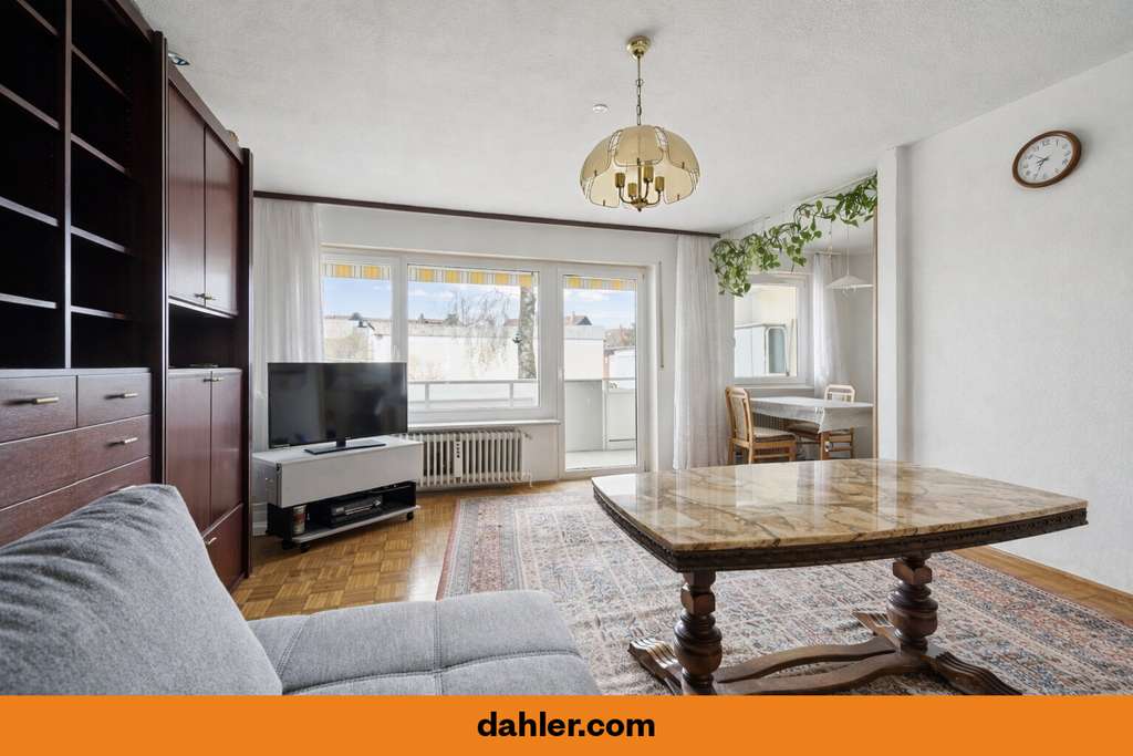 Immobilie in Olching - 2-Zimmer-Wohnung mit Südbalkon, zweitem Balkon und Hobbyraum - Bild 1