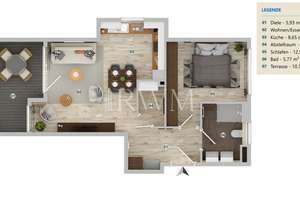Sonderabschr. AfA 5% - Zentral gelegene 2,5-Zimmer-Neubau-Wohnung mit Terrasse & Garage in Feuerbach – Die vollständige Adresse der Immobilie erhältst du vom Anbieter., 70469 Feuerbach-Mitte, Stuttgart – Vorschaubild 22