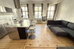 Bezugsfreie, möblierte und frisch renovierte 2 Zimmer Altbau-Wohnung mit Balkon - am Ku´Damm – Die vollständige Adresse der Immobilie erhältst du vom Anbieter., 10711 Halensee, Berlin – Vorschaubild 3