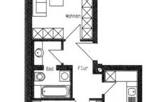 + Kapitalanlage oder Eigennutz: 2-Raum-Wohnung mit Balkon im Zentrum + – Lerchenstraße 19, 9111 Chemnitz – Vorschaubild 2